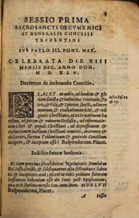 Canones et Decreta ... Concilii Tridentini