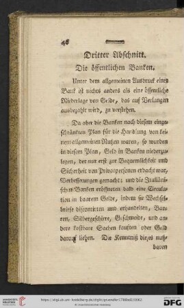 Dritter Abschnitt: Die öffentlichen Banken