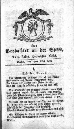 20. Stueck, 18. Mai 1818