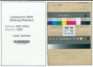 Entnazifizierung Gerhard Liess , geb. 23.08.1912 (Lehrer)