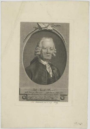 Bildnis des Joh. Jacob Moser