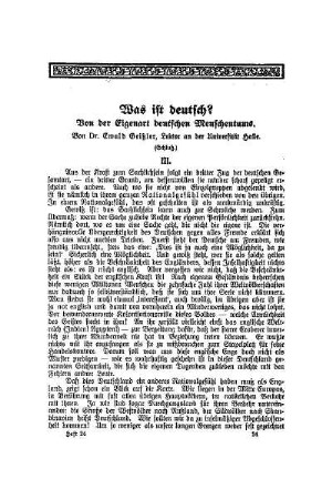 Was ist deutsch? : von der Eigenart deutschen Menschentums ; (Schluß)