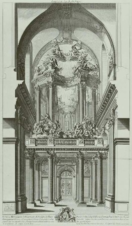 Aufriß der Kirche St. Sulpice in Paris