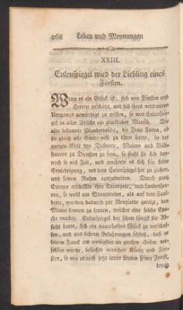 XXIII. Eulenspiegel wird der Liebling eines Fürsten.