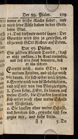 129-139, Der 59. - 64. Psalm
