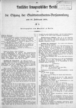 No. 6, 16. Februar 1905