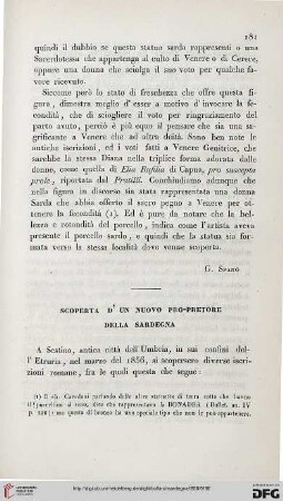 4: Scoperta d'un nuovo pro-pretore della Sardegna