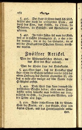 Zwölfter Artikel. - Fünfzehnter Artikel.