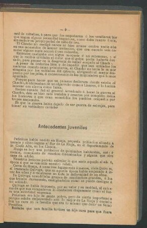 Antecendentes juveniles