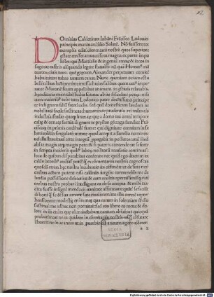 Commentarii in Martialem : mit Vita Martialis, Brief an Gianfrancesco Gonzaga und Widmungsbrief und -gedicht an Lorenzo de'Medici vom Autor