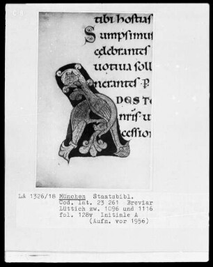 Sakramentar, Folio 208 (Blatt) — ---, Folio 208 (Blatt)Initiale A, Folio 128 verso