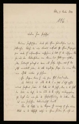Nr. 16: Brief von Konstantin Höhlbaum an Ferdinand Frensdorff, Köln, 9.11.1884
