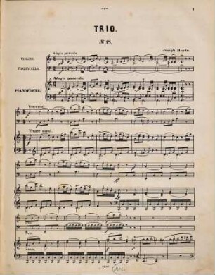 Trios : pour piano, violon et violoncelle. Vol. 2