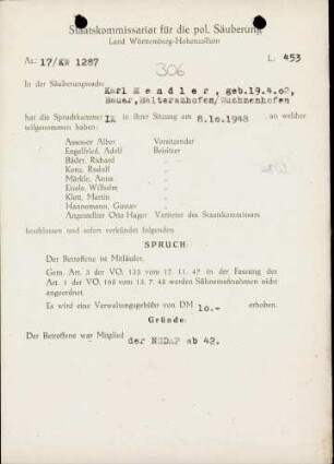 Mendler, Karl