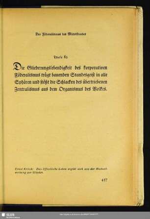 These 82: Der Förderalismus des Mittelstandes