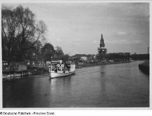 Potsdam, Motorboot auf der Havel