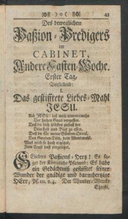 Die andere Fasten-Woche