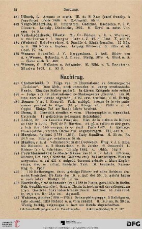 Nachtrag (Nr. 487 - 497)