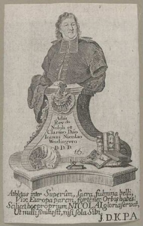 Bildnis des Ioannes Nicolaus Weislinger