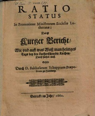 Ratio status in promotione ministrorum ecclesiae Lutheranae