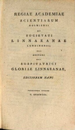 Caroli Linnaei philosophia botanica : in qua explicantur fundamenta botanica cum definitionibus partium, exemplis terminorum, observationibus rariorum ; adjectis figuris aeneis