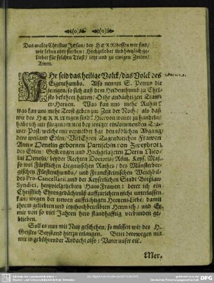 Leichenpredigt : Christliche LeichPredigt. [Eingang]. [Tecxt]. [Erklärung]