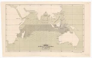 Karte der Monsune im Indischen Meere. Nord Declination.