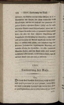 XXIV. Ausleerung der Nase.