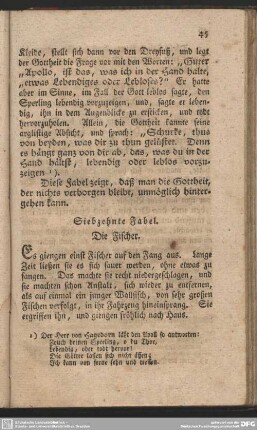 Siebzehnte Fabel. Die Fischer