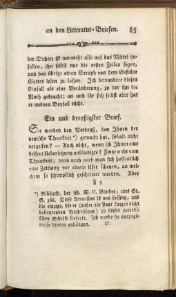 Ein und dreyßigster Brief. - Vierzigster Brief.