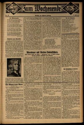 Zweite Ausgabe vom Sonntag, den 01. Februar 1931.