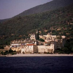 Griechenland, Athos, Kloster Xenofontos an der Westküste