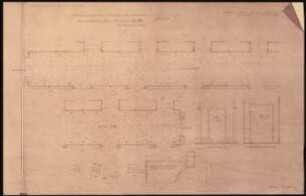 Schloss Posen, Posen Umbau: Grundriss Versetzplan Flur EG 1:20