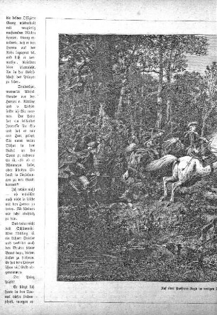Auf einer Parforce-Jagd im vorigen [Jahrhundert]. [Von W.] Camphausen
