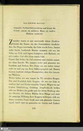 Das Neunte Kapitel behandelt Nachbarschaftsprobleme und bringt die Gründe, warum ein gelehrter Mann ein nacktes Mädchen verdrischt