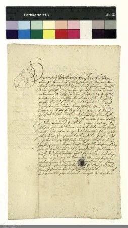 Vollmacht des Hans Freiherr von Boyneburg für seinen Vetter Otto von Riedheim sowie Johann Sebastian Schilling zur Entgegennahme von 5000 Talern