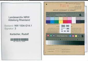Entnazifizierung Rudolf Kertscher , geb. 04.06.1885 (Betriebsdirektor)