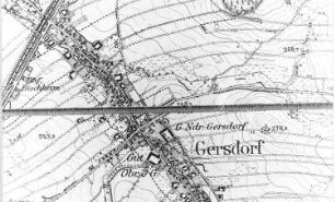 Haselbachtal-Gersdorf. Meßtischblatt, Sekt. Kamenz, 1904