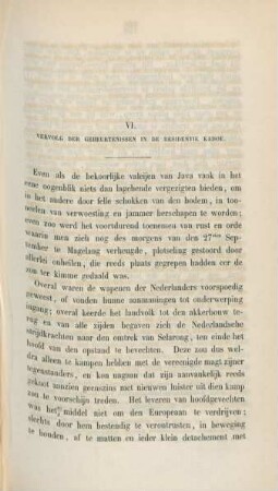 VI. Vervolg der gebeurtenissen in de residentie Kadoe