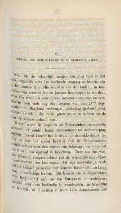 VI. Vervolg der gebeurtenissen in de residentie Kadoe