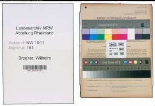 Entnazifizierung Wilhelm Broeker , geb. 22.07.1893 (Kaufmann)