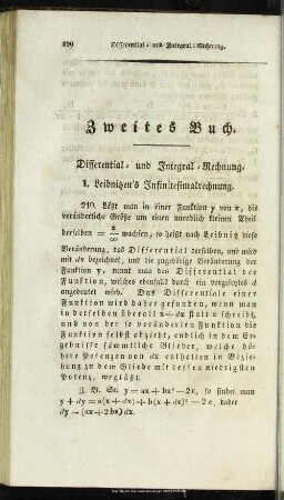 Zweites Buch. Differential- und Integral-Rechnung