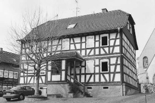 Wohnhaus, Fachwerk; Birstein, Schulweg 4