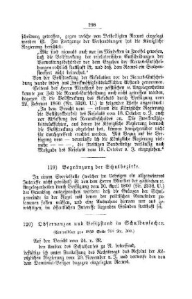 Observanzen und Besitzstand in Schulbausachen : [IV. Elementarschulwesen]