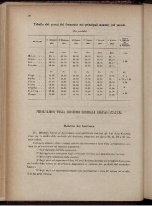 Pubblicazioni della Direzione generale dell'agricoltura.