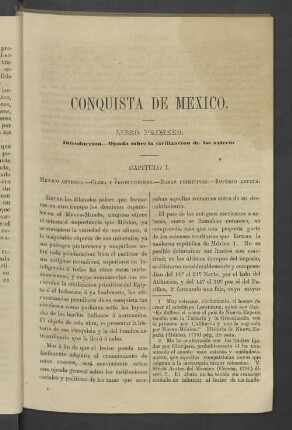 Libro Primero. Introduction. - Ojeada sobre la civilizacion de los aztecas