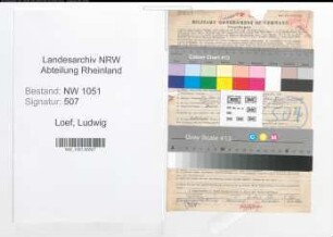 Entnazifizierung Ludwig Loef , geb. 27.02.1899 (Verwaltungsbeamter)
