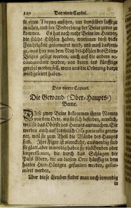 Das vierte Capitel. Die Gewand- (Ober-Haupts-) Beine.