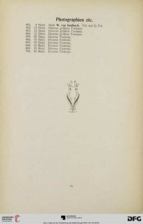 Photographien etc. (Nr. 691-700)