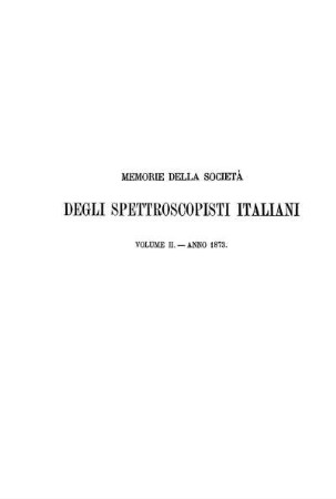 2: Memorie della Società degli Spettroscopisti Italiani